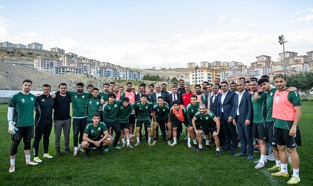 Başkan Er'den Malatya Yeşilyurtspor'a moral ziyareti