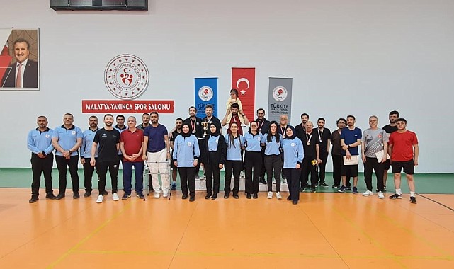 İnönü Üniversitesi, Masa Tenisi Kurumlar Ligi'nde Malatya ikincisi oldu