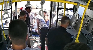 Epilepsi nöbeti geçiren yolcuyu hastaneye yetiştiren belediye otobüsü şoförü taktir topladı