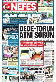 Nefes Gazetesi Gazete Manşeti