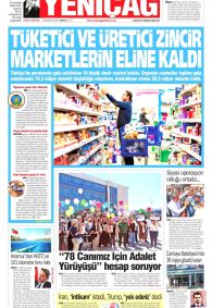 Yeniçağ Gazetesi Gazete Manşeti