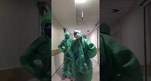 penguen dansı sağlık çalışanları