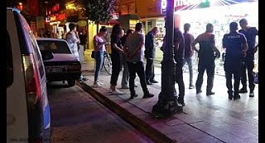 malatyadaki kavga güvenlik kameralarına yansıdı